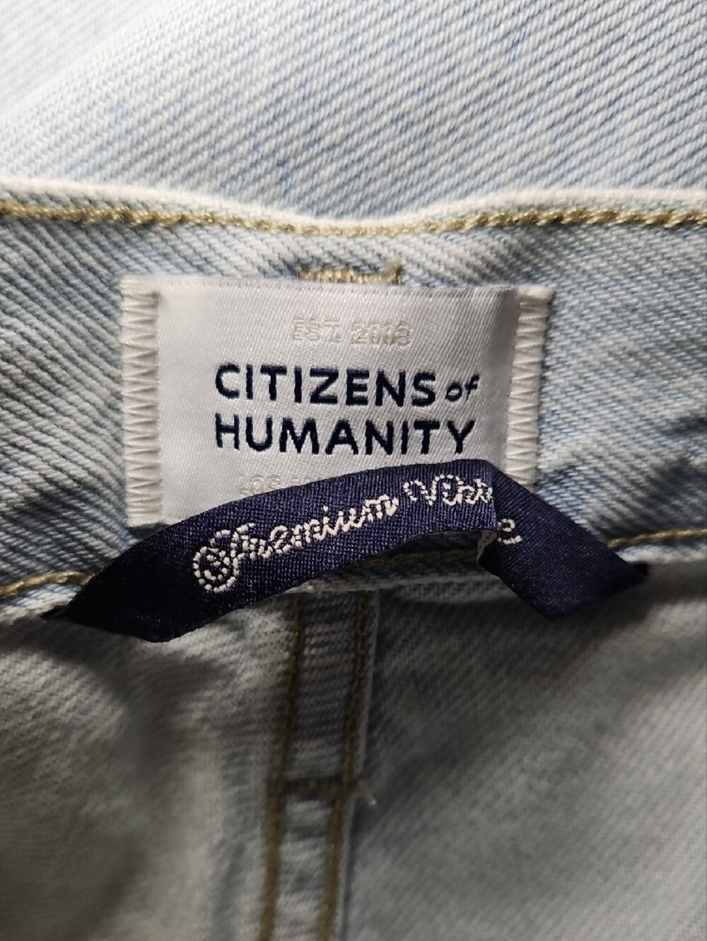 Citizens Of Humanity AYLA Wide Leg Jean Size 27 New Raw Hem Crop - Picture 10 of 15